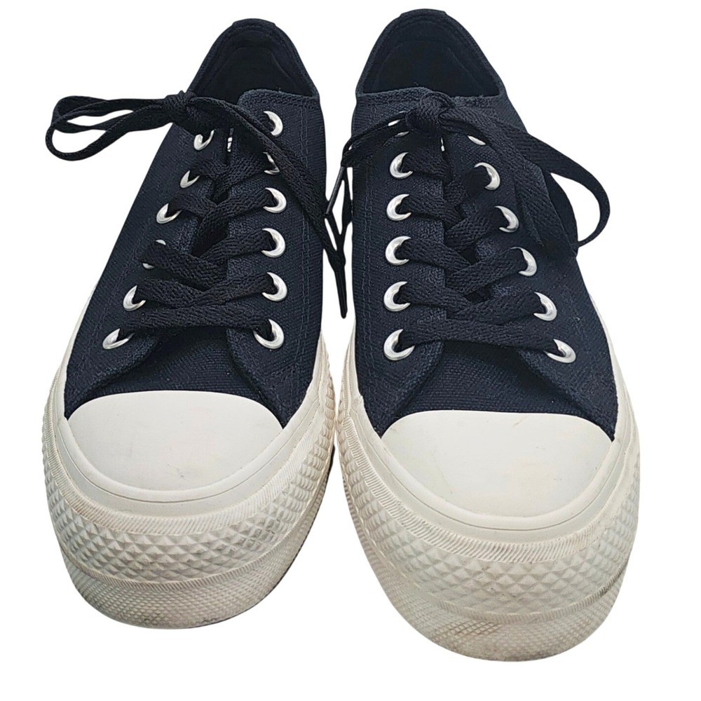 Converse Women's Chuck Taylor All Star Lift‎ Ox Egret/black/red US 7 - Picture 5 of 9